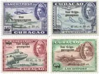 Curacao 1943 - NVPH LP41-LP44 - Postfris Promocja