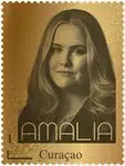 Ekspresowa dostawa Curaçao - Princess Amalia - Postfris 24-karaats gouden postzegel in box