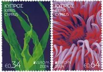 Cyprus - EUROPA 2024 Underwater Fauna & Flora - Postfrisse serie van 2 Najlepsza cena