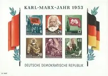 DDR 1953 - MICHEL B8B - Postfris souvenir velletje Najlepsza cena