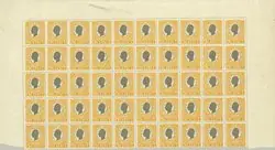 Deens West Indië - AFA 29 ongebruikt in blokken van 50 postzegels, 1903 coat of arms Rabat