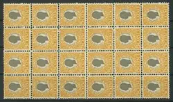 Deens West Indië - AFA 29 postfris blok van 24 Niska cena