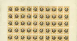 Deens West Indië - AFA 43 ongebruikt in blokken van 50 postzegels Autentyczny