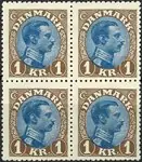 Denemarken - AFA 131a - blok van 4 - Postfris Tylko dziś