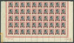 Wyprzedaż Denemarken - AFA 158 postfris blok met 50 postzegels