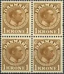 Autentyczny Denemarken - AFA 75 in blokken - postfris