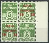 Darmowa dostawa Denemarken - AFA 245x postfris nr. 50, blok van 4
