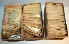 Denemarken - Collectie gegraveerde postzegels in 3archiefdozen - Gestempeld Zwrot pieniędzy