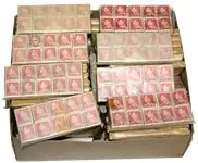 Denemarken - Dubbelenpakket met circa 850 bundels - Frederik IX 35 øre red Wysoka jakość