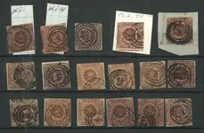 Zwrot pieniędzy Denemarken - Kaart met verschillende 4 RBS-postzegels