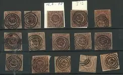 Wyprzedaż Denemarken - Kaart met verschillende 4 RBS-postzegels