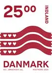 Bezpieczna płatność Denemarken - Heartwaves INDLAND definitives 2024 - Postfrisse postzegel