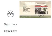 Denemarken - hereniging - FDC met souvenirvelletje Ekspresowa dostawa