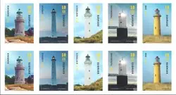 Denemarken - Lighthouses - Postfris strip van 10 Tylko dziś