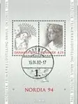 Wyprzedaż Denemarken - Nordia 1994 - gestempeld souvenirvelletje