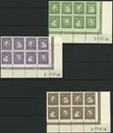 Denemarken - Postzegels in blok van 8 op insteekkaart AFA 132-143 - postfris Bezpieczna płatność