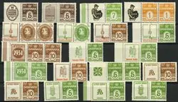 Denemarken - Verzameling reclamezegels op 1 voorraadkaart - Ongebruikt Szybka dostawa