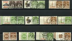 Denemarken - Verzameling reclamezegels op 1 voorraadkaart - Ongebruikt Zwrot pieniędzy