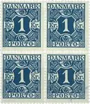 Denemarken - Taks zegels AFA 15 - Blok van 4 - Postfris Oferta limitowana