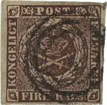 Denemarken 1853 - AFA 1 IIb - Gestempeld Oferta limitowana