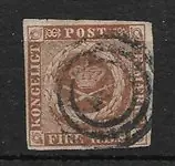 Denemarken 1854 - AFA IIId - Gebruikt Zwrot pieniędzy