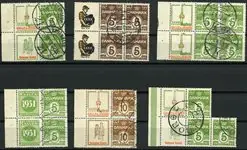 Szybka dostawa Denemarken - Verzameling reclamezegels op 1 voorraadkaart - Ongebruikt