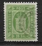 Wyprzedaż Denemarken 1871 - AFA Dienstzegels. 3 - Gebruikt