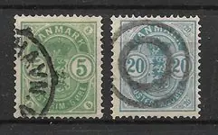 Wysoka jakość Denemarken 1882 - AFA 32-33 - Gebruikt