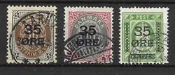 Denemarken 1912 - AFA 60 - 62 - Gebruikt Nowość