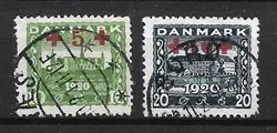 Denemarken 1921 - AFA 120 -121 - Gebruikt Darmowa dostawa