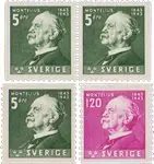 Zweden - AFA 308-309 + 308Cv-308Ch - Postfris Promocja