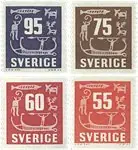 Zweden - Facit 459, 460, 463, 466 - Postfris Kup teraz