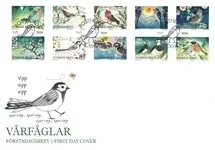 Zweden - Spring birds - FDC Tylko dziś