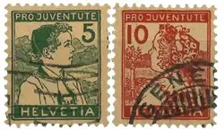 Zwitserland - 1915 - Michel 128/29 - Gebruikt Popularny