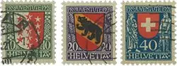 Zwitserland - 1921 - Michel 172/74 - Gebruikt Niska cena