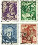 Zwitserland - 1933 - Michel 266/69 - Gebruikt Rabat