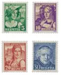 Autentyczny Zwitserland - 1933 - Michel 266/69 - Postfris