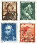 Zwitserland - 1941 - Michel 399/402 - Gebruikt Tylko dziś