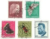 Szybka dostawa Zwitserland - 1953 - Michel 588/92 - Gebruikt