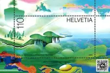 Zwitserland - Metascape - Postfris souvenirvelletje Ostatnia szansa