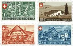 Tani Zwitserland - Pro Patria 1945 - Michel 460/63 - Ongebruikt