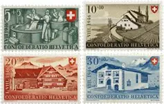Zwitserland - Pro Patria 1946 - Michel 471/74 - Postfris Popularny