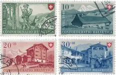 Zwitserland - Pro Patria 1948 - Michel 508/11 - Gebruikt Nowość