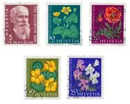 Zwitserland - 1959 - Michel 687/91 - Gebruikt Tylko dziś