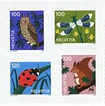 Zwitserland - Animal symbolism - Postfrisse serie van 4 Kup teraz