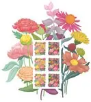 Zwitserland - Bloemen 2025 - Postfrisse velletje Szybka dostawa