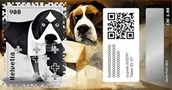 Zwitserland - Crypto stamp - Rocky - Postfris souvenirvelletje Niska cena