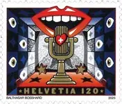 Zwitserland - Eurovisie Songfestival 2025 - Postfrisse postzegel Popularny