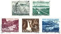 Zwitserland - Pro Patria 1954 - Michel 597/601 - Gebruikt Rabat