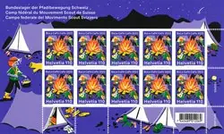 Zwitserland - Scouts - Postfris velletje Zwrot pieniędzy